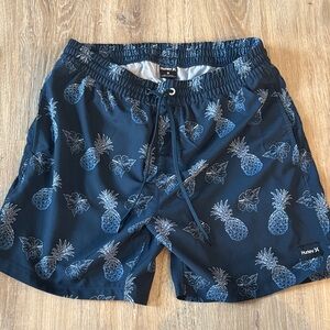 Hurley Men's Navy Pineapple Board Shorts